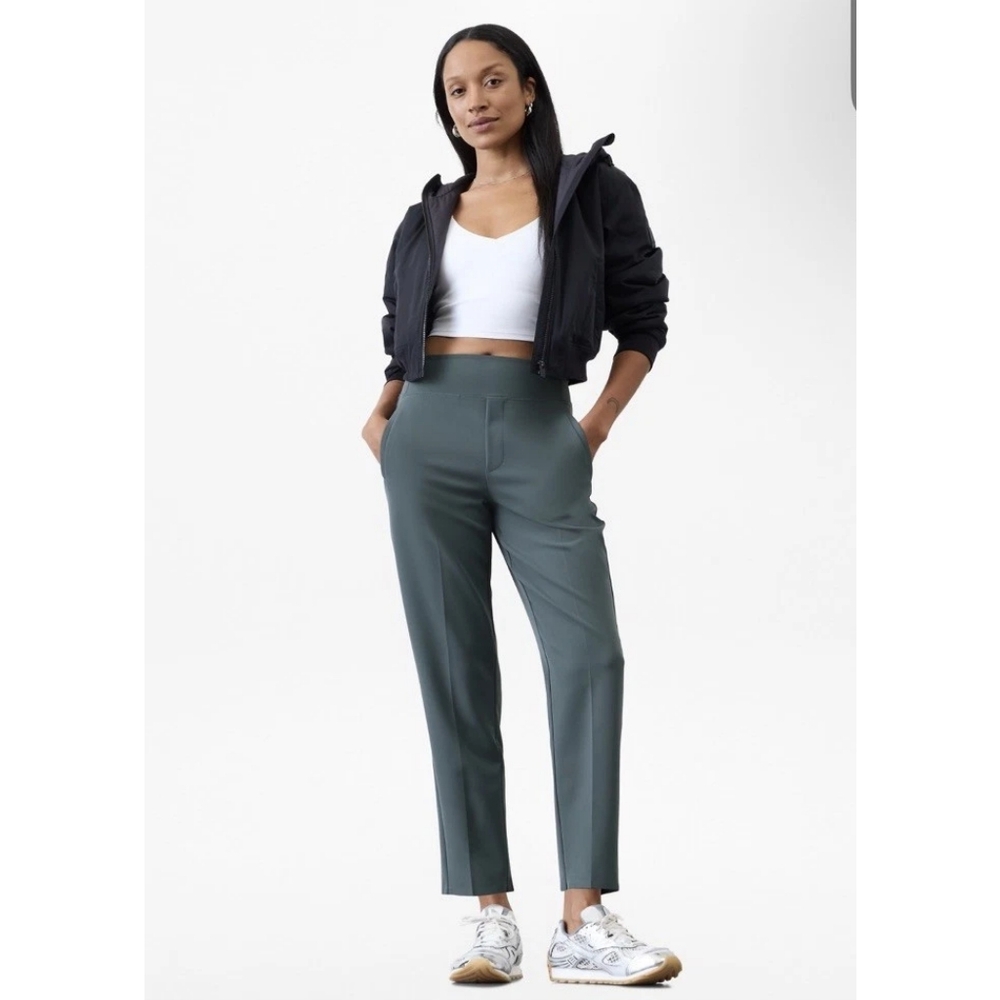 Athleta Endless High Rise Pants Bali Green Size 10